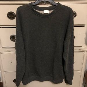Blue Buttercup Crew Neck Sweatshirt With Skull Graphic L.